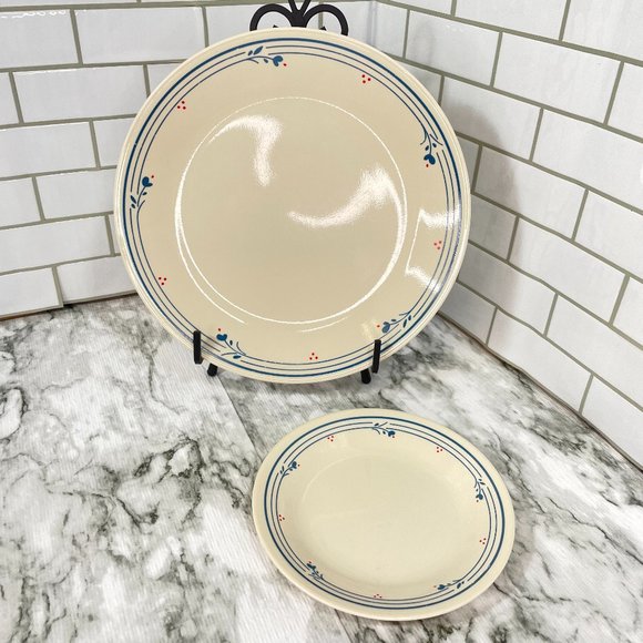 Vintage Corelle Country Violets Set of 2 Dinnerware Dinner plate & Bread plate - Picture 1 of 11